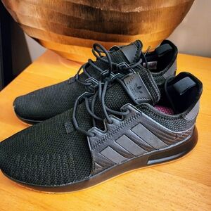 Adidas Originals Men X PLR sneakers, black w/gum soles, Size 9